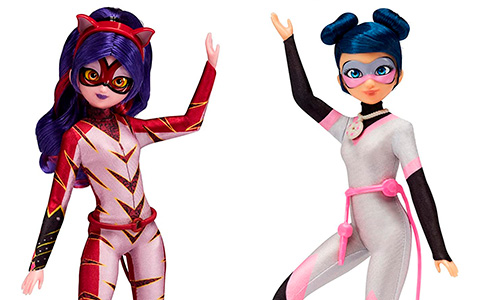 Miraculous Marinette transform to Ladybug doll with 2 outfits and  detachable mask 