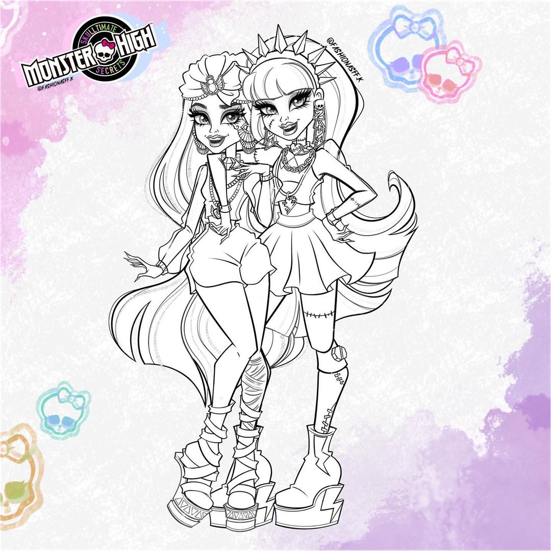monster high lagoona coloring pages