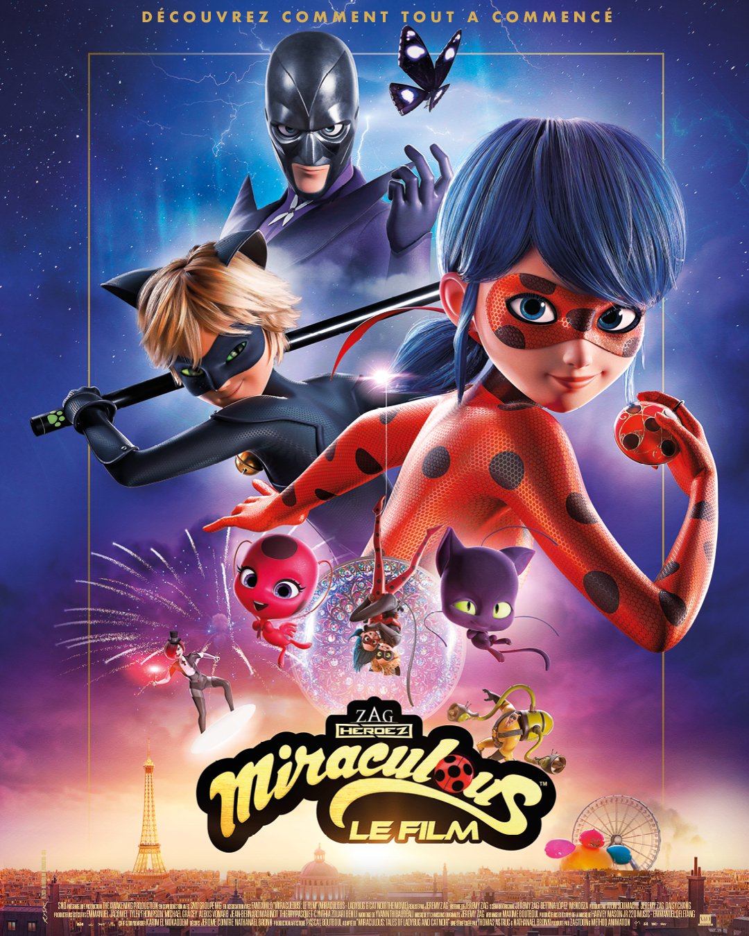 Miraculous Ladybug Movie Ladybug & Cat Noir 2 Pack