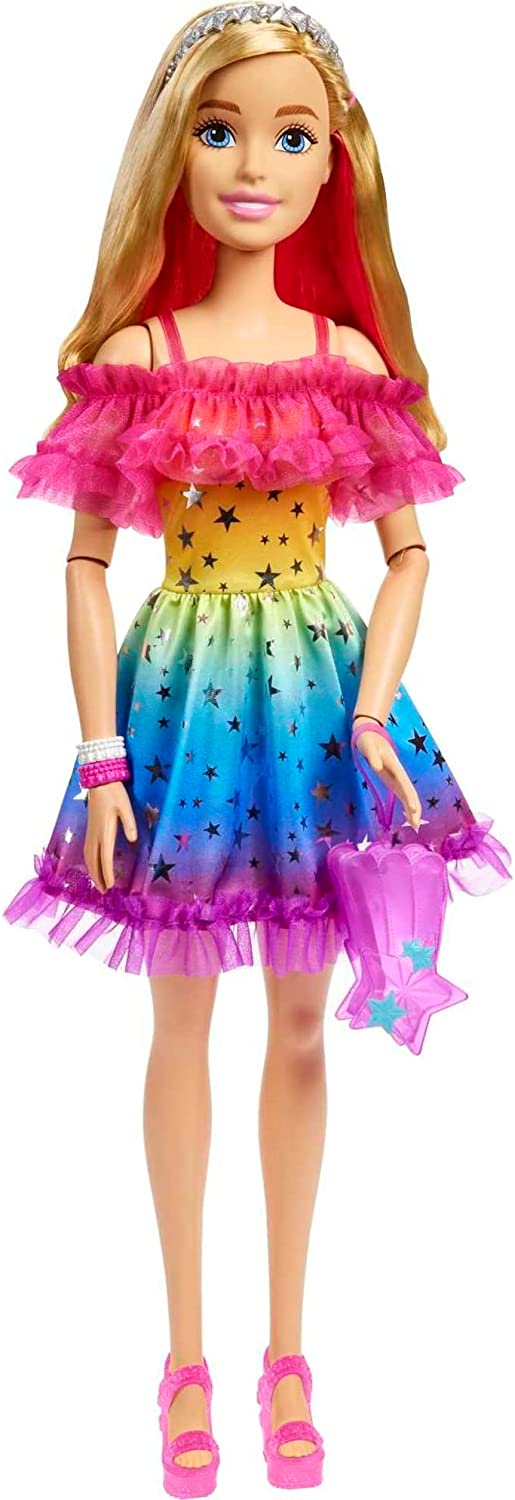 28 inch best sale rainbow barbie doll