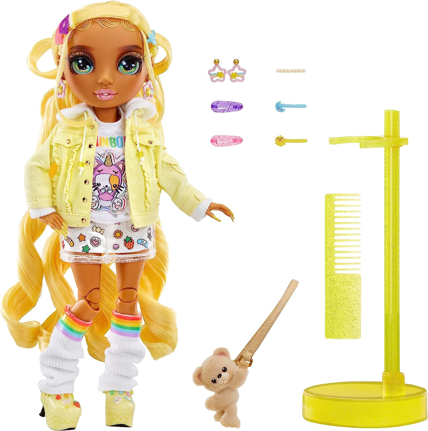 Rainbow High Winter Break Sunny Madison - Yellow Fashion Doll With