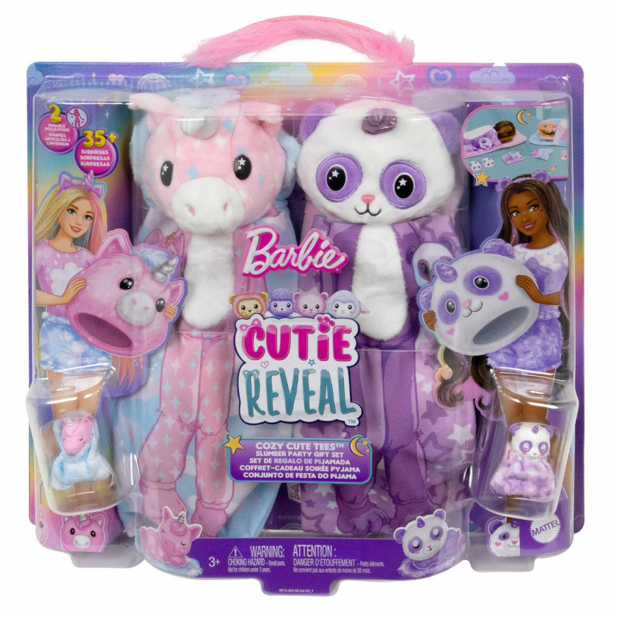  Barbie Cutie Reveal Doll & Accessories, Teddy Bear Plush  Costume & 10 Surprises Including Color Change, “Love” Cozy Cute Tees :  Everything Else