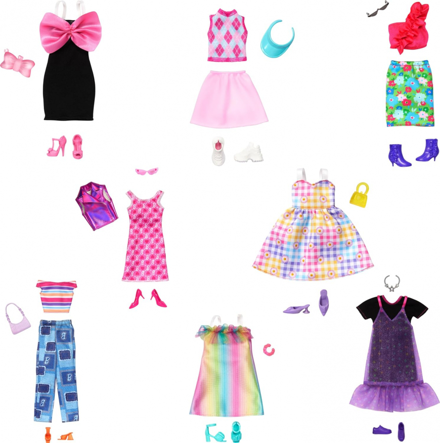 Barbie Fashion Pack with 13 Pieces of Clothing - YouLoveIt.com