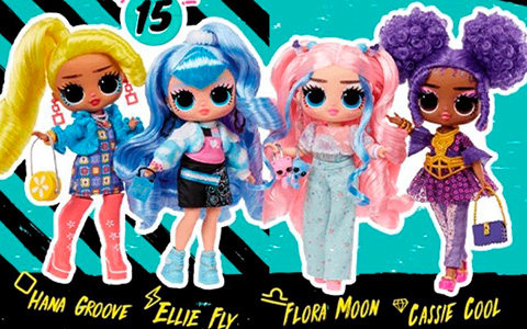 LOL Surprise Tweens series 5 dolls Ellie Fly, Flora Moon, Hana