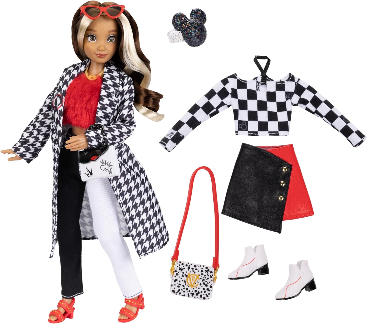 Disney ily 4EVER Dolls Disney 100 - Stitch 11.5 Tall with 13 Points of  Articulation, Two Complete Mix-and-Match Outfits and Glittery Mickey Ring  for You!
