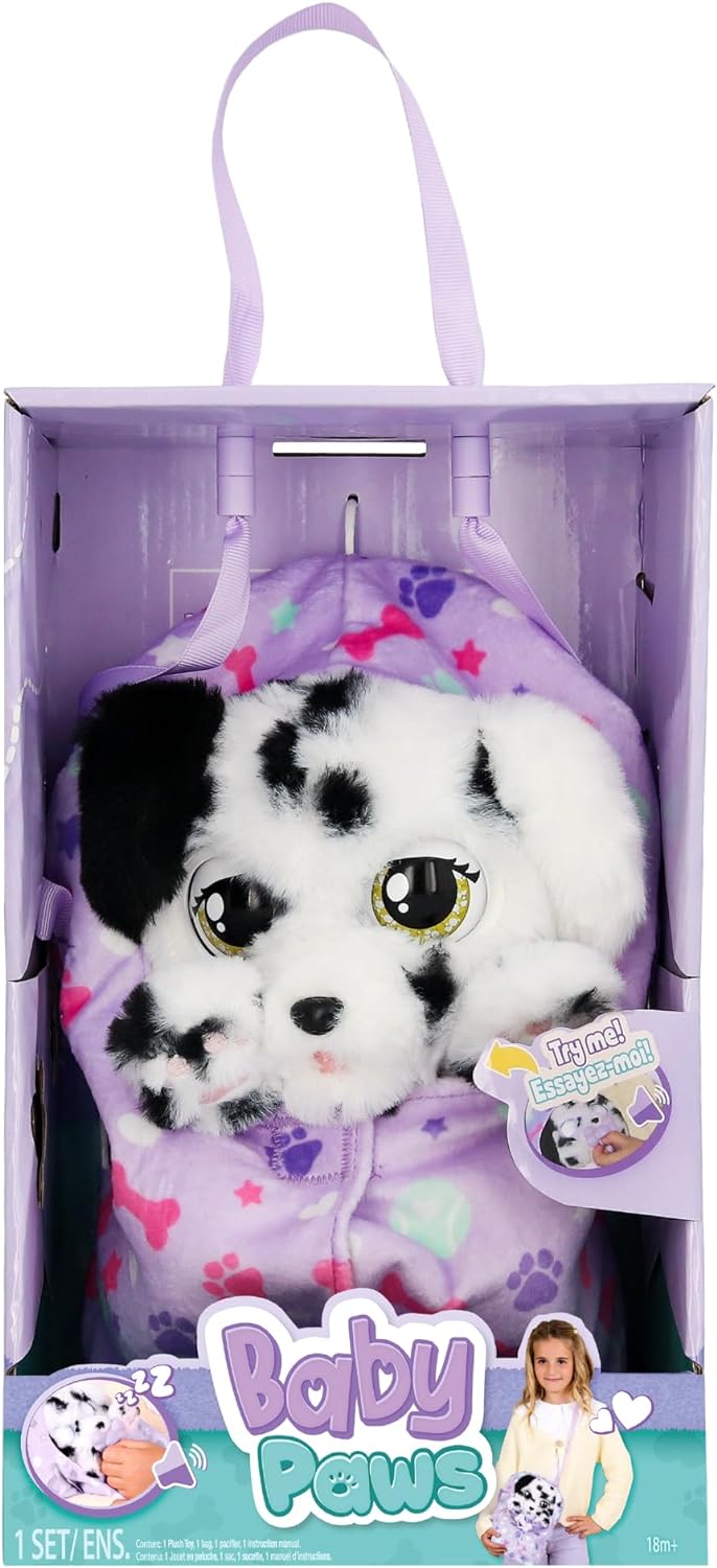 IMC Toys Baby Paws - Puppies with Carrier: Siberian Husky, Dalmatian and Cocker Spaniel