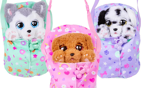 IMC Toys Baby Paws - Puppies with Carrier: Siberian Husky, Dalmatian and Cocker Spaniel