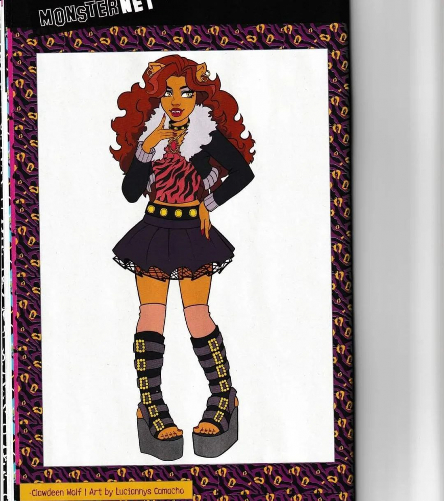 Monster High: New Scaremester comic book diary info Clawdeen