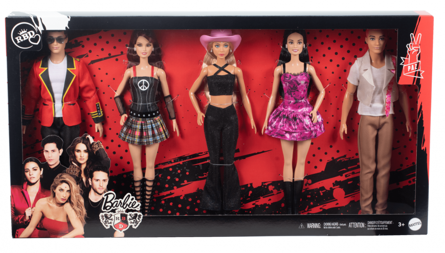 Barbie RBD Rebelde 5-pack doll set Roberta, Mia, Lupita, Diego and Giovanni