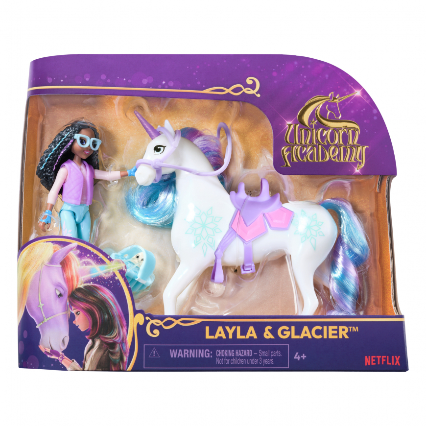 Unicorn Academy small doll set Layla and Glacier