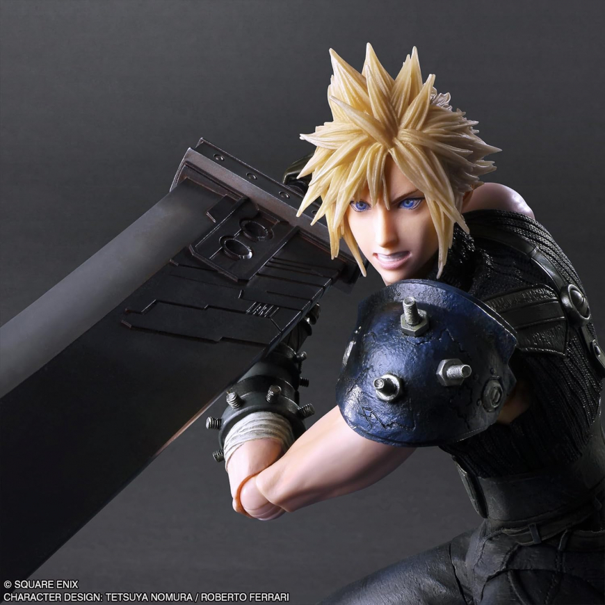 Square Enix Final Fantasy VII Rebirth: Cloud Strife Play Arts Kai Action Figure