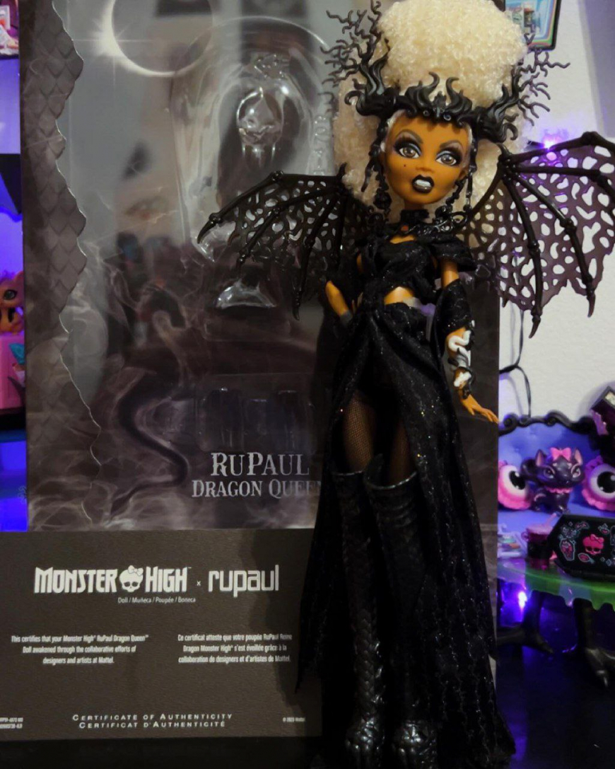 Monster High RuPaul Dragon Queen doll out of the box