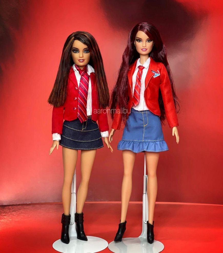 Barbie RBD Rebelde Elite Way School Uniform dolls 2024: Mia, Roberta and Lupita out of the box photos