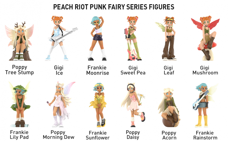 POP MART Peach Riot Punk Fairy Series Figures