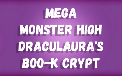 Mega Monster High Draculaura's Boo-k Crypt with 301 Pieces -  Book Nook for Collectors