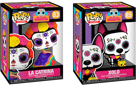 Funko Pop Dia de los Muertos figures 2024 - La Catrina, El Catrin, Xolo and Calavera de Azucar