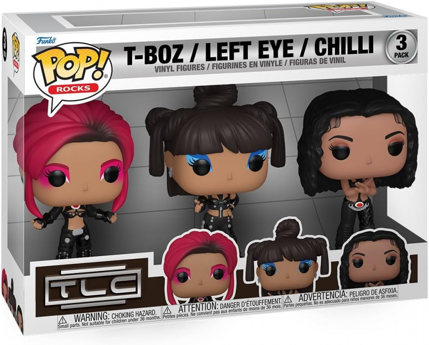 Funko Pop TLC T-Boz, Left Eye, Chilli 3-Pack figures