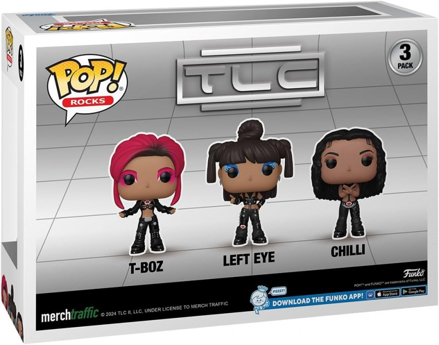 Funko Pop TLC T-Boz, Left Eye, Chilli 3-Pack figures