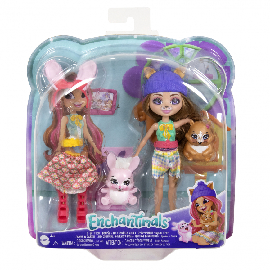 Enchantimals 2-in-1 Doll Bunny & Squirrel