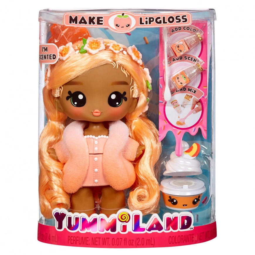 Yummiland Large Doll  Lipgloss Pet Piper Peach