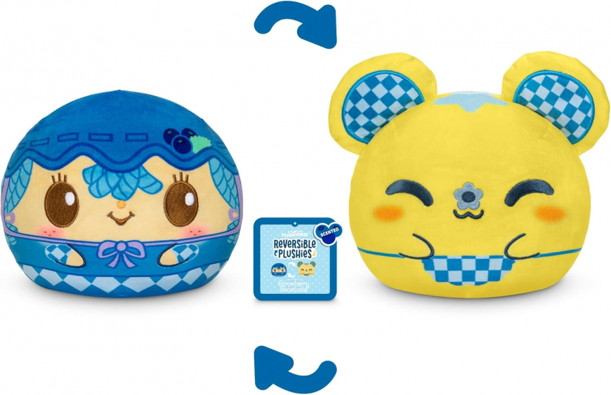 Teeturtle scented Reversible Plushe - Blueberry Muffin and Cheesecake Mouse