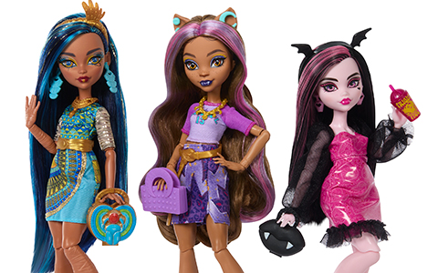 New Monster High Three-Pack dolls
