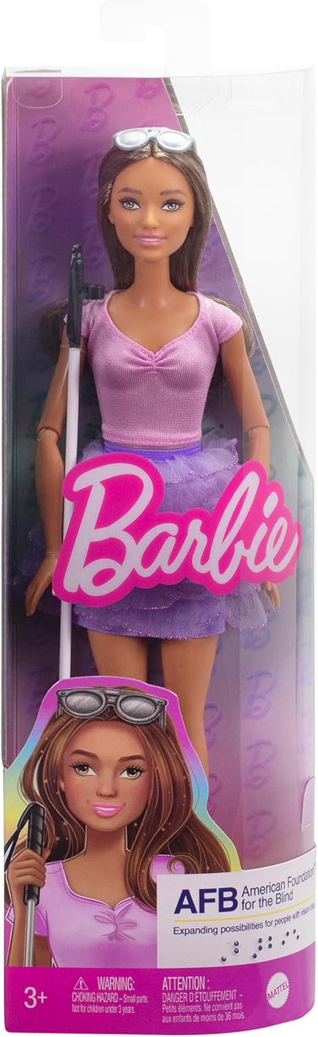 Barbie Fashionistas blind doll with cane