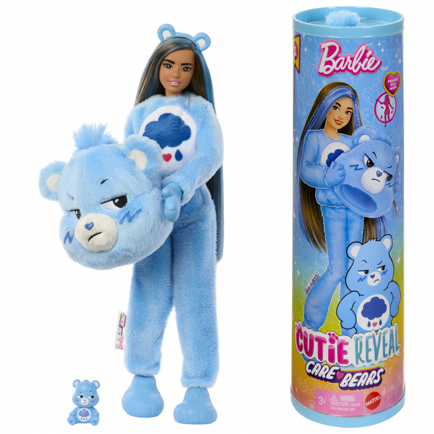 Barbie Cutie Reveal Care Bears dolls Grumpy Bear doll