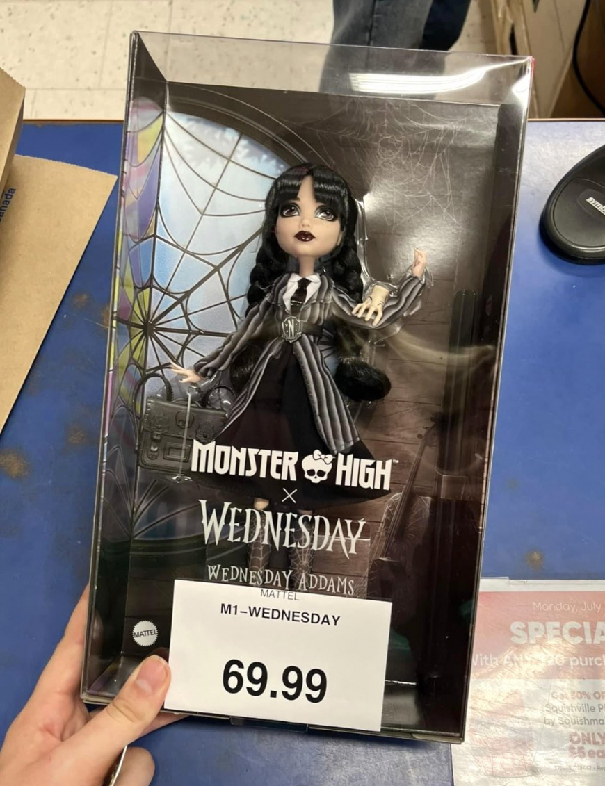 Monster High Wednesday Netflix doll first look