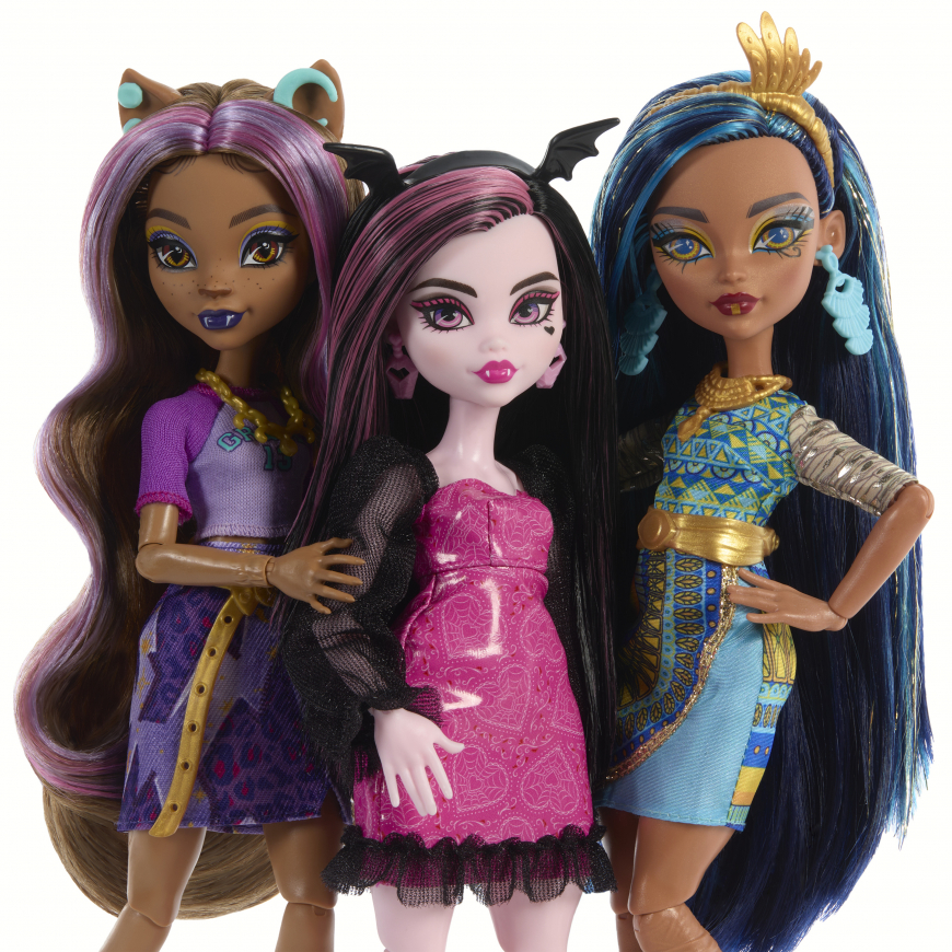 New Monster High Three-Pack dolls