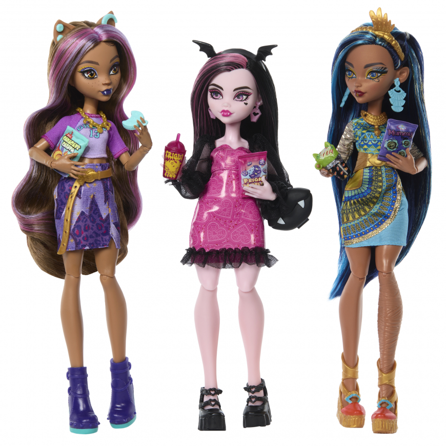 New Monster High Three-Pack dolls