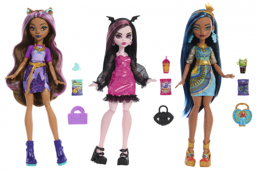 New Monster High Three-Pack dolls