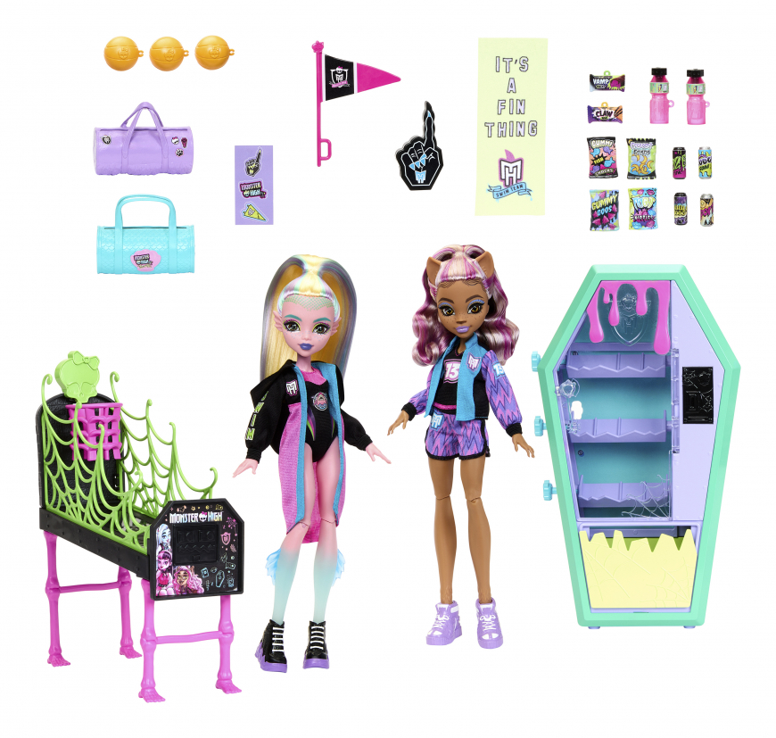 New Monster High G3 After Ghoul Activities playset with Lagoona and Clawdeen Wolf dolls