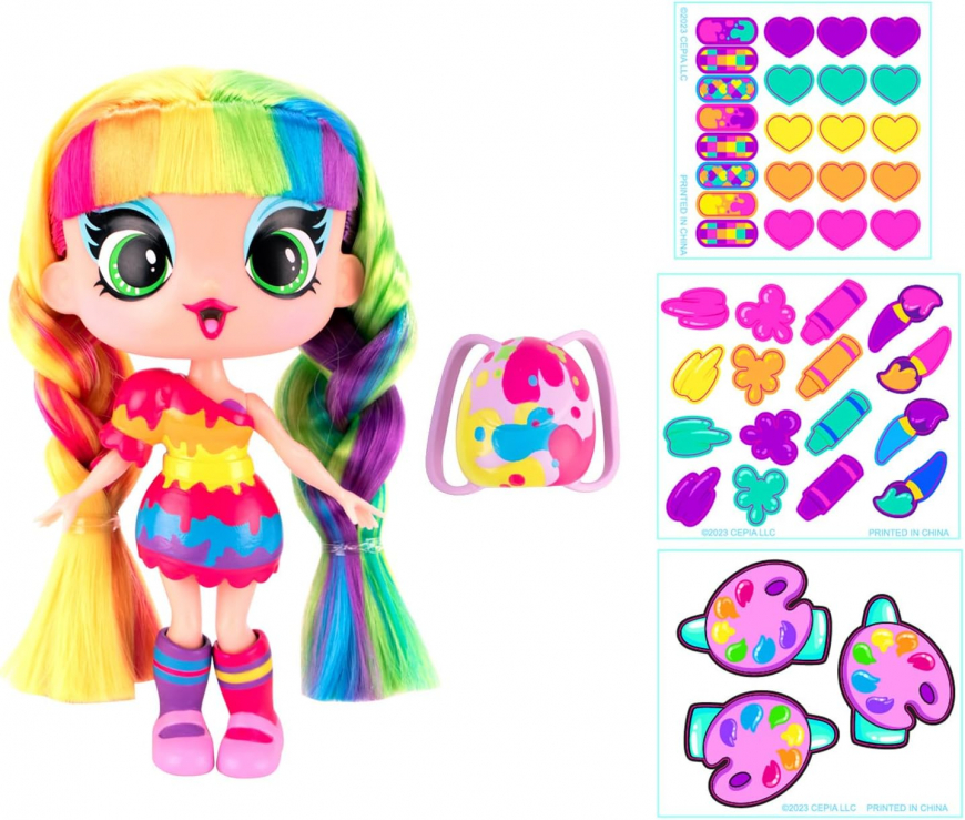 Decora Girlz Sticker Store playset with Decora doll