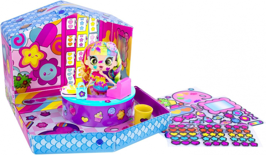 Decora Girlz Sticker Store playset with Decora doll