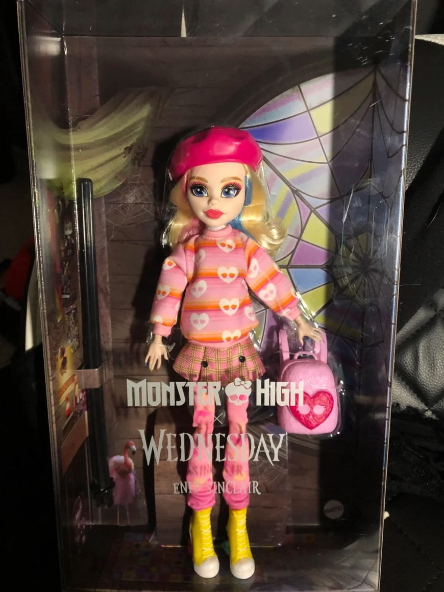 Monster High Wednesday Enid doll in real life photos