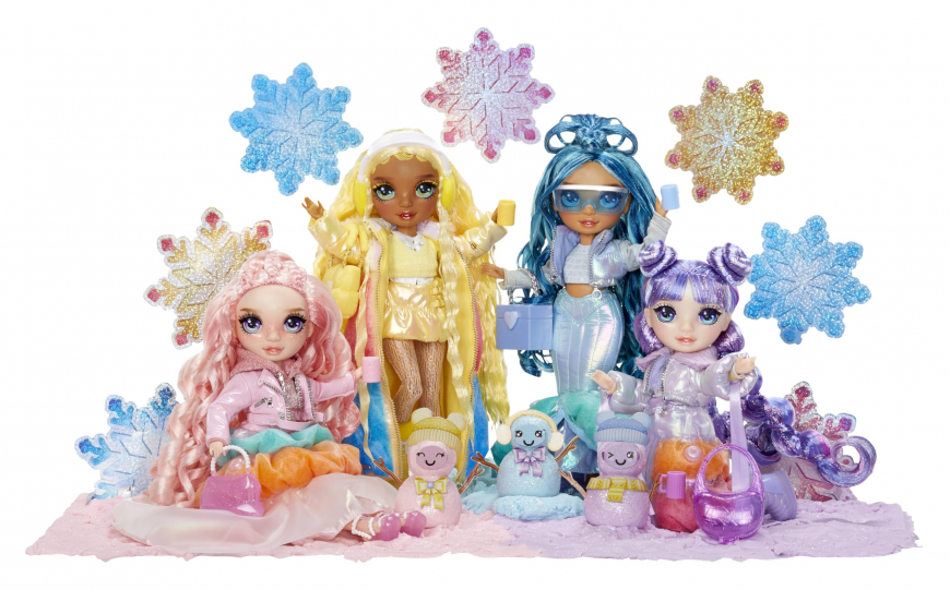 Rainbow High Winter Wonderland dolls together