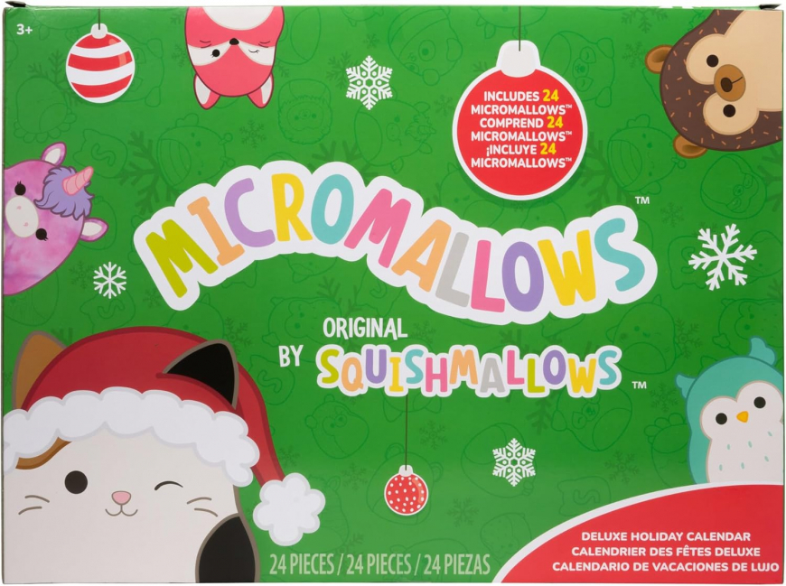 Squishmallows Original 24-Day Micromallows Holiday Advent Calendar