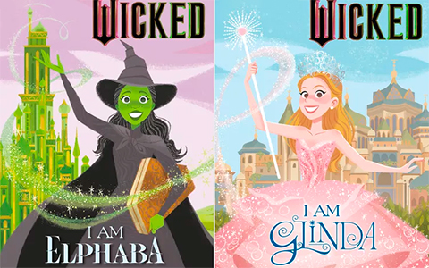 Wicked 2024 the Little Golden Books: I Am Elphaba and I Am Glinda