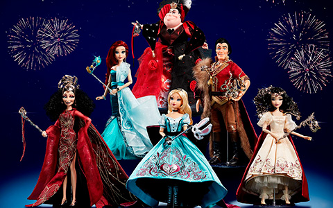 New 2024 Limited Edition Disney Designer Collection Midnight Masquerade dolls: Snow White, Ariel, Alice, Gaston, Mother Ghotel, Queen of Hearts, Aladdin and Jasmine, Drizella and Anastasia