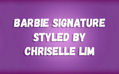 Barbie Signature Styled by Chriselle Lim Doll