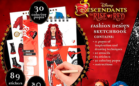 Descendants 4 Rise of Red Fashion Sketchbook