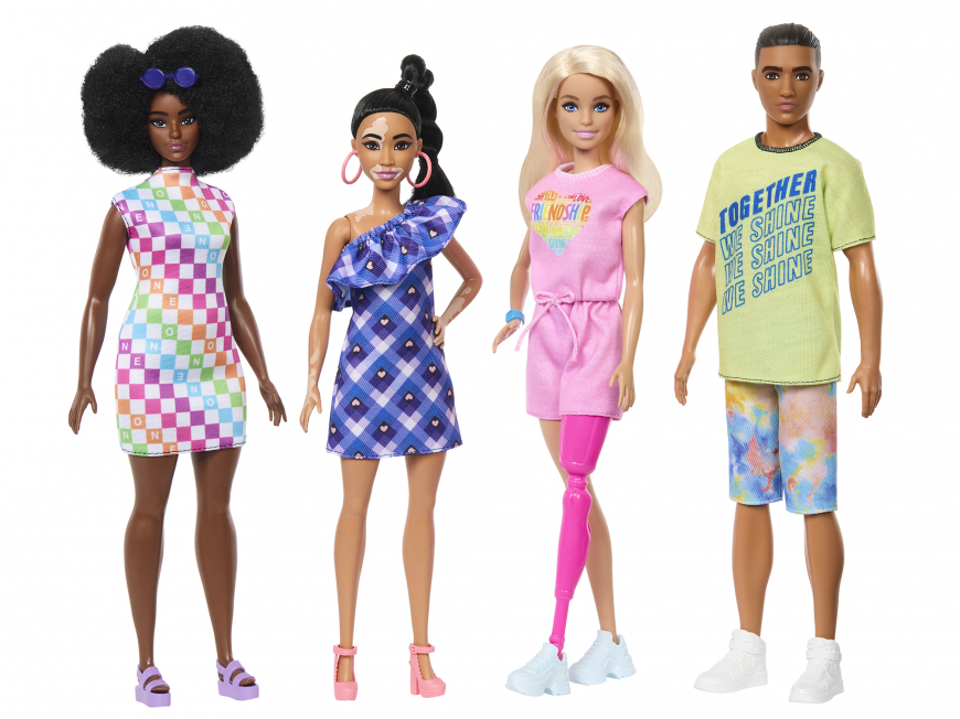 Barbie Fashionistas 4 Dolls Pack