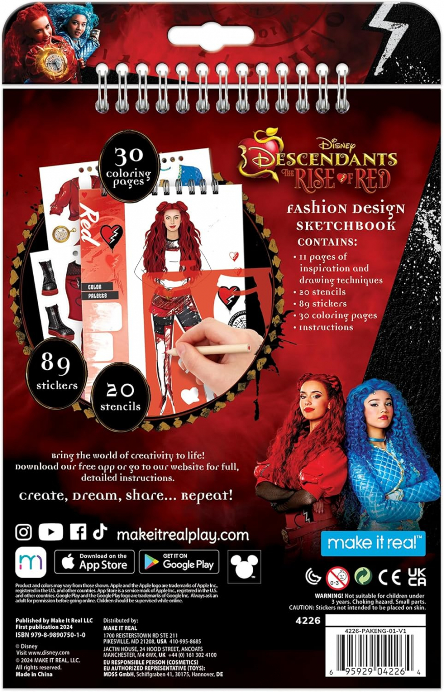 Descendants 4 Rise of Red Fashion Sketchbook