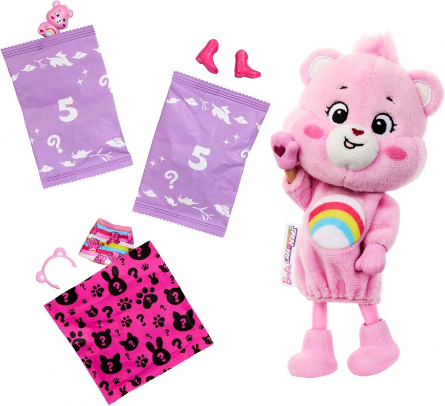 Barbie Chelsea Cutie Reveal x Care Bears dolls