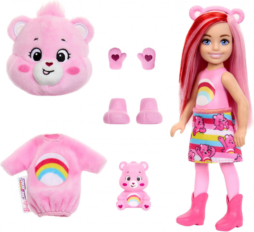 Barbie Chelsea Cutie Reveal x Care Bears dolls