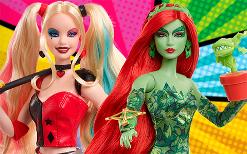 Barbie Signature Batman 85th Anniversary Harley Quinn and Poison Ivy dolls