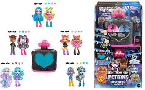 Monster High Potions Best Boos forever 6.2'' dolls