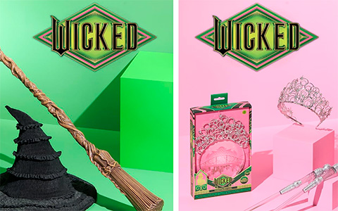 Wicked Glinda's and lphaba's Noble Collection items