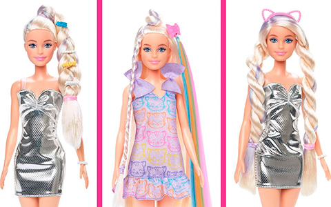 New Barbie Hair Play 2024 Fun & Fancy dolls